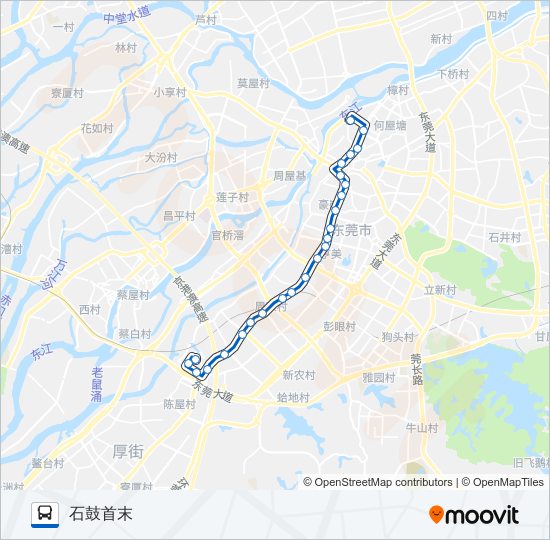 48路路线 日程 站点和地图 石鼓首末