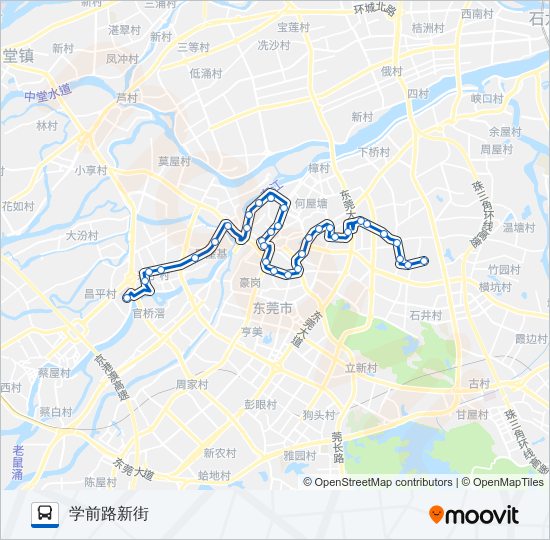 公交50路的线路图