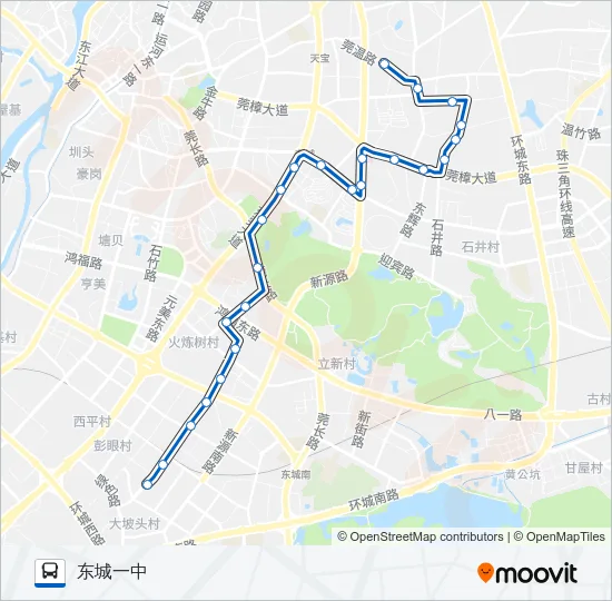 52路 Bus Line Map