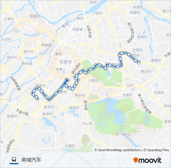 公交54路的线路图