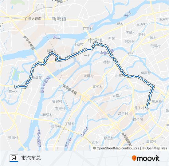 64路 bus Line Map