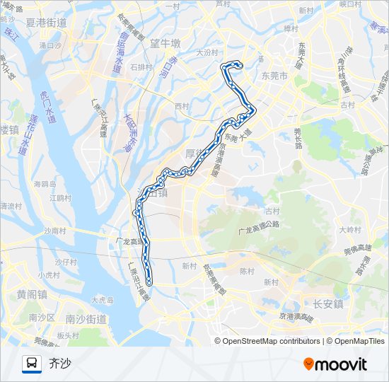 公交66路的线路图