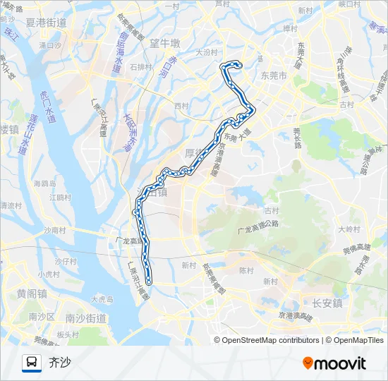 66路 Bus Line Map