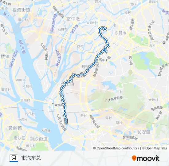66路 Bus Line Map