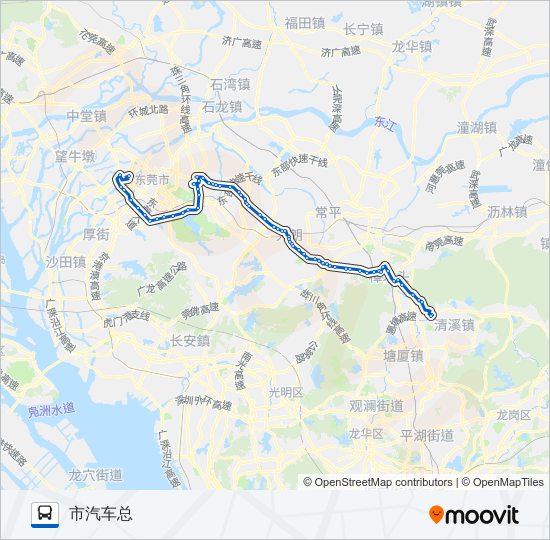 85路 bus Line Map