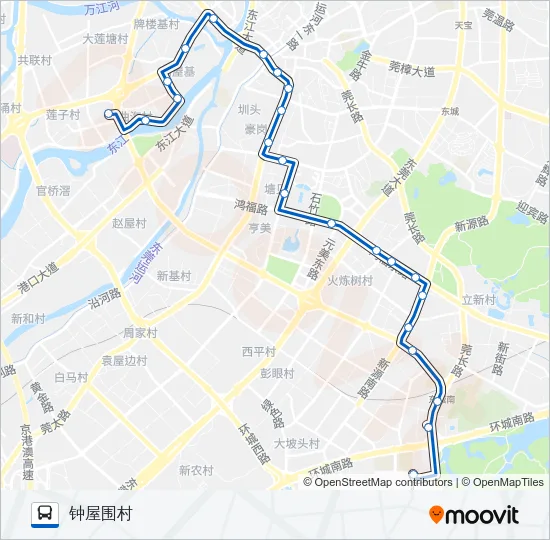 公交C2路的线路图