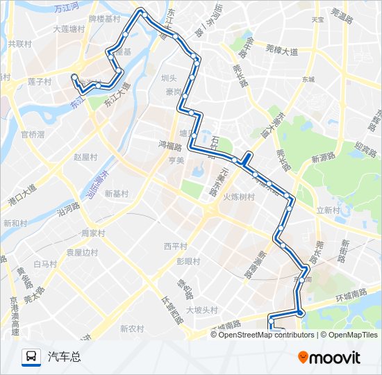 公交C2路的线路图