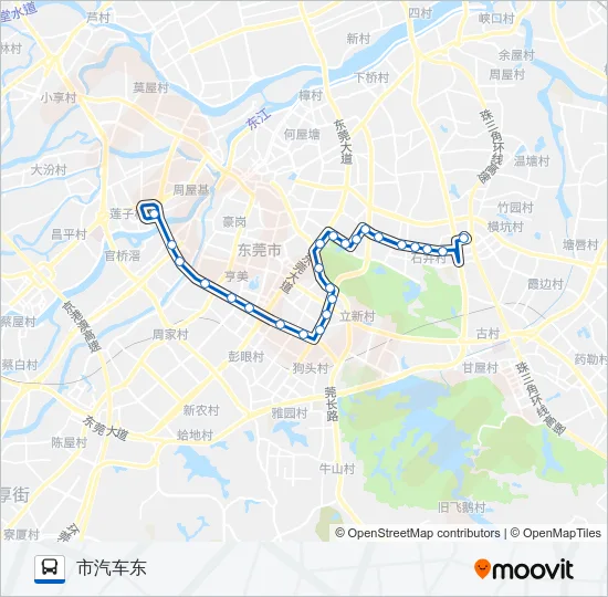 K1路 Bus Line Map