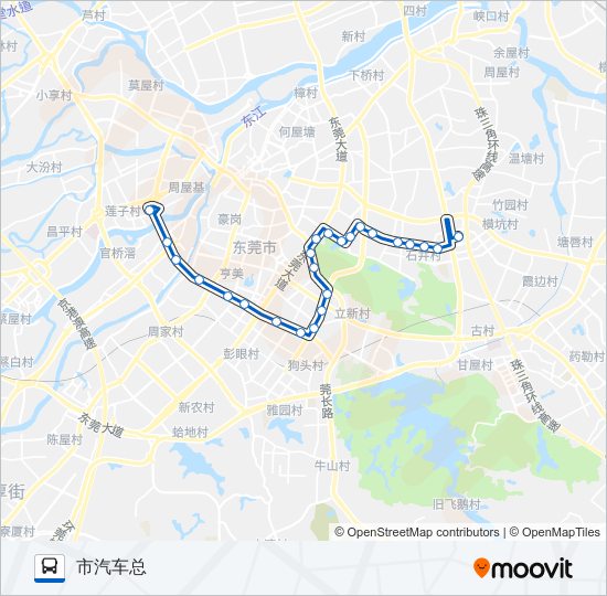 K1路 bus Line Map