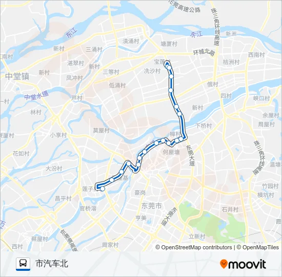 K5路 Bus Line Map