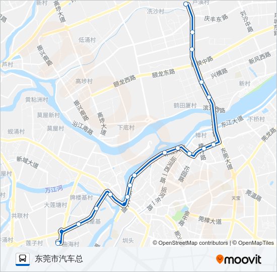 公交K5路的线路图