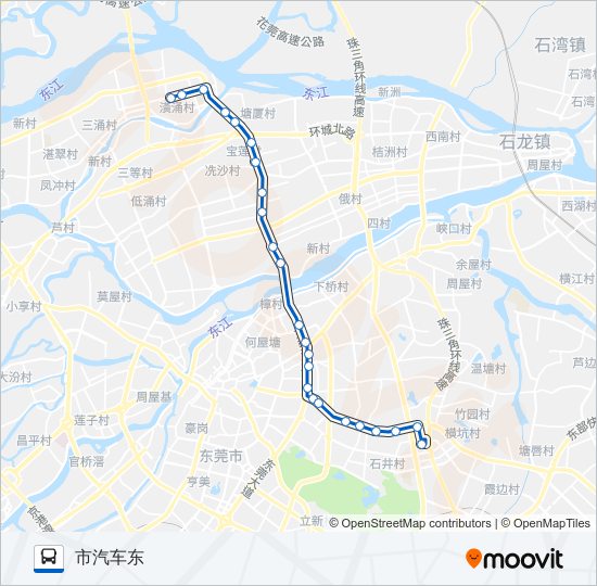 K6路 bus Line Map