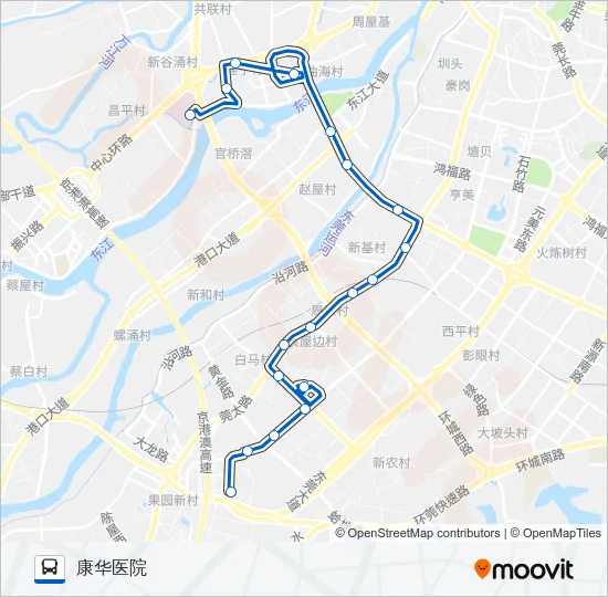 K7路 Bus Line Map
