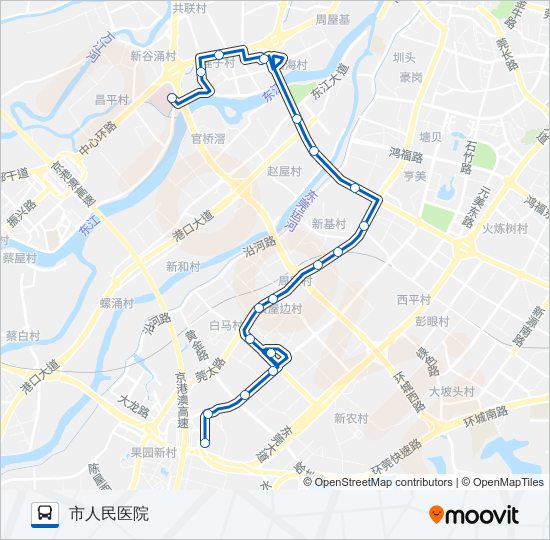 公交K7路的线路图