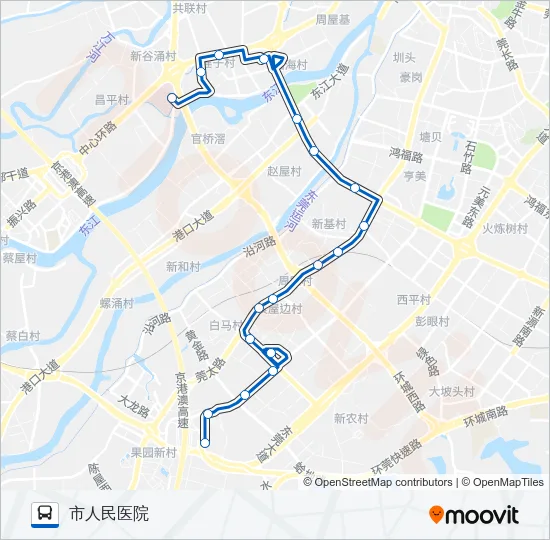 K7路 Bus Line Map