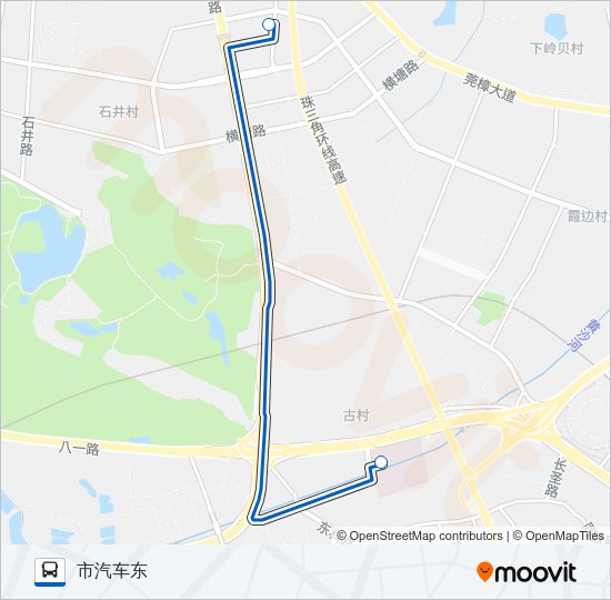 公交K9路的线路图