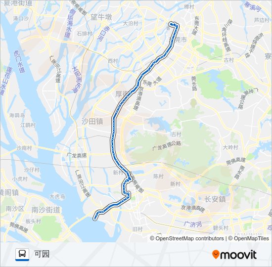 公交L1路的线路图