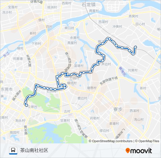 公交L6路的线路图