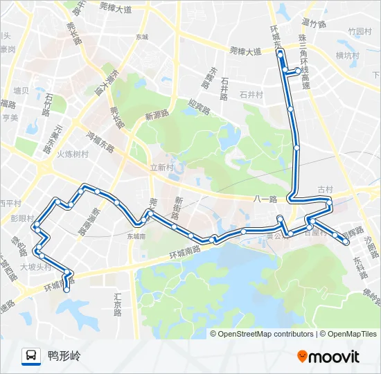 X2路 Bus Line Map