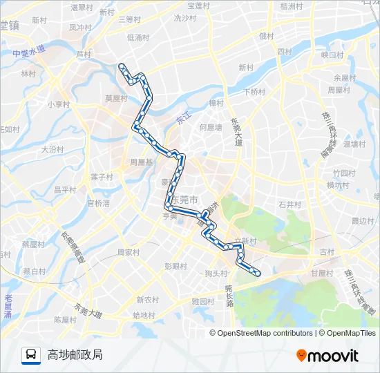 X5路 Bus Line Map