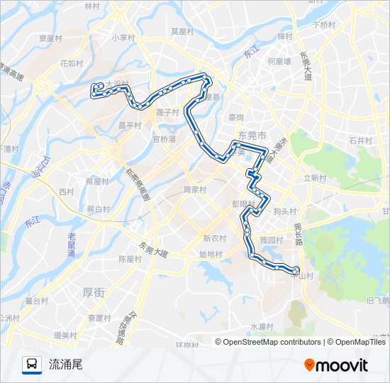 X7路 bus Line Map