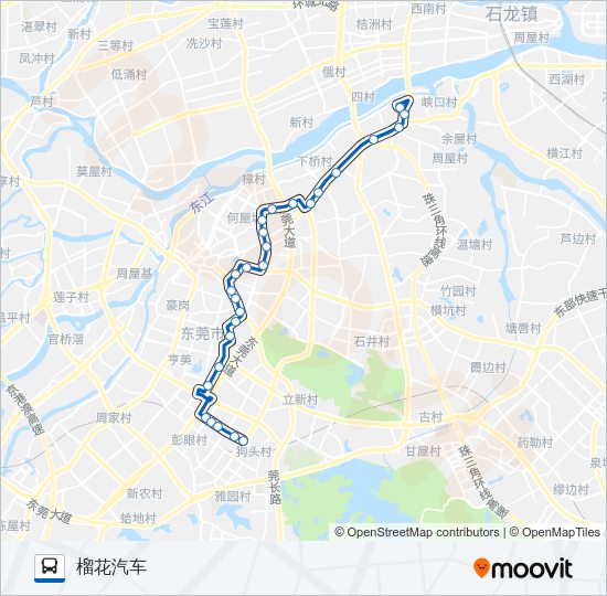 公交X9路的线路图