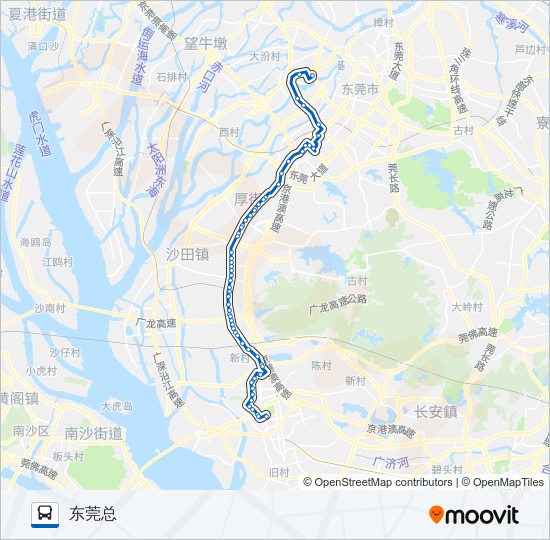 公交107路的线路图