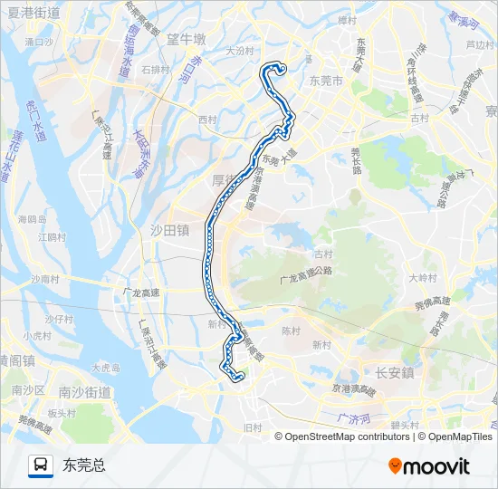 公交107路的线路图