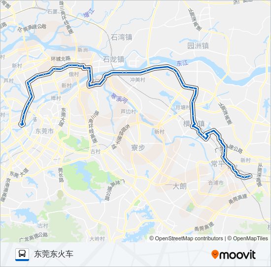 公交108路的线路图