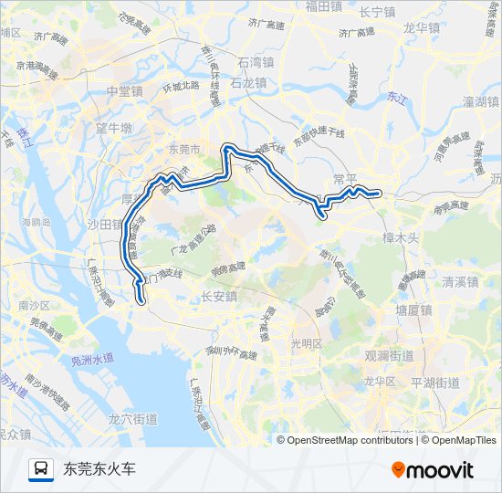 公交201路的线路图