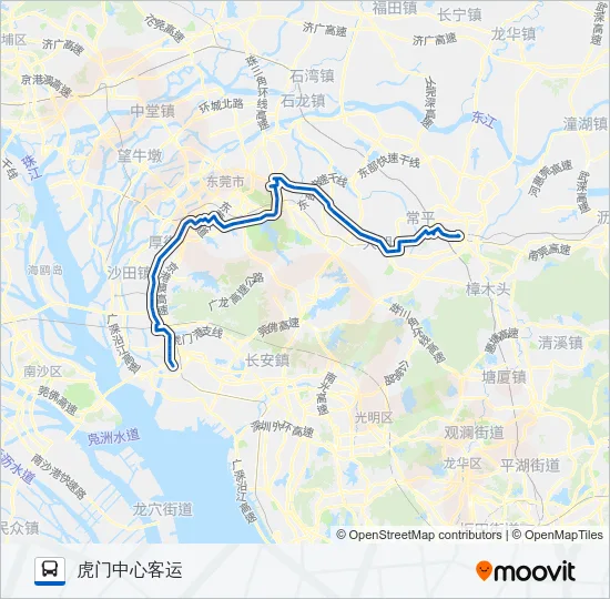 公交201路的线路图