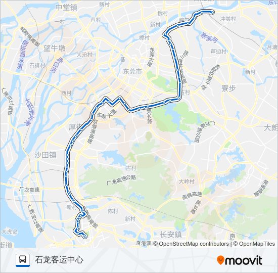 222路 bus Line Map