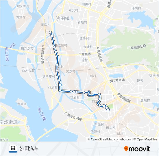 公交223路的线路图