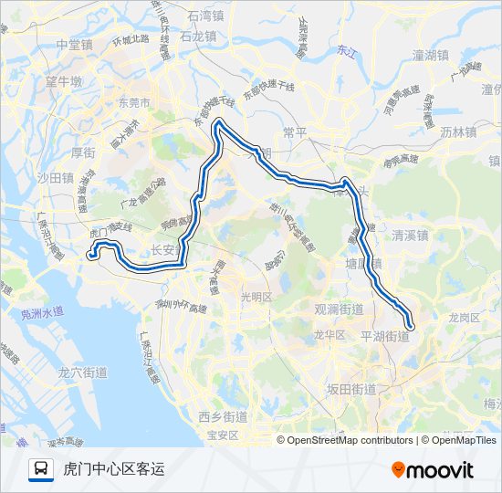 公交302路的线路图