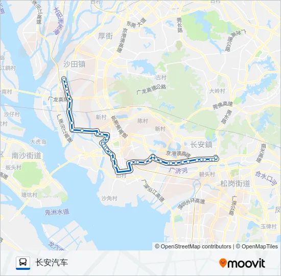 308路 Bus Line Map