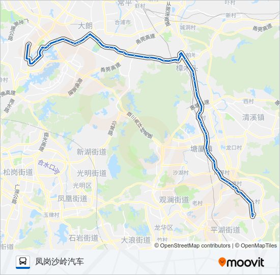 公交327路的线路图