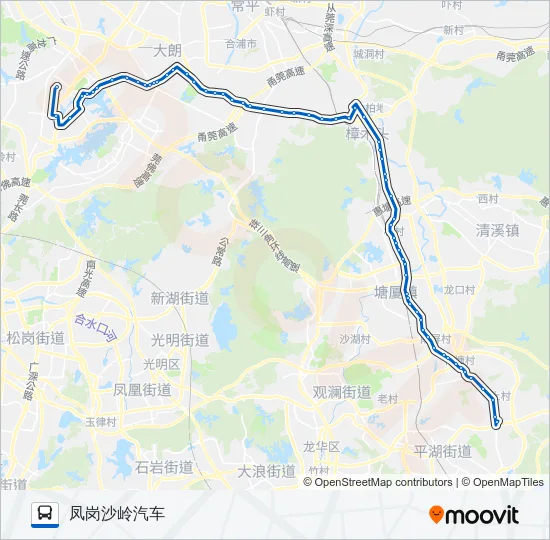 327路 Bus Line Map