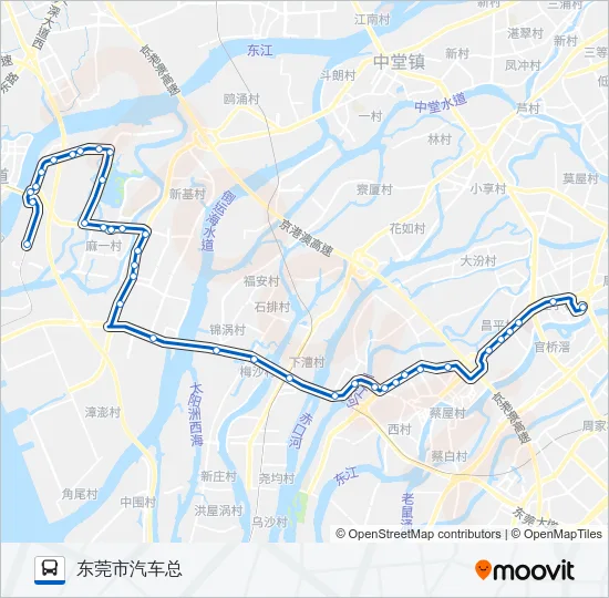 601路 Bus Line Map