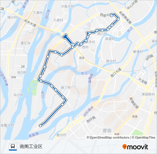 605路 bus Line Map