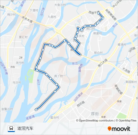 605路 Bus Line Map