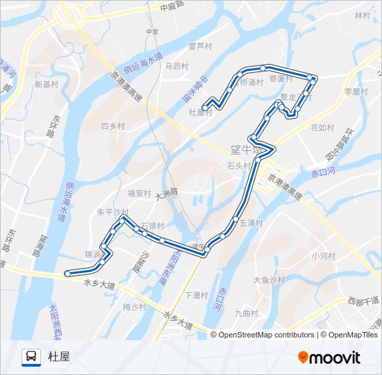 607路 bus Line Map