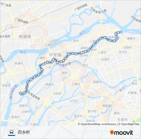 608路 Bus Line Map
