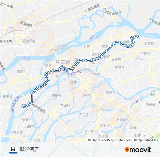 608路 Bus Line Map