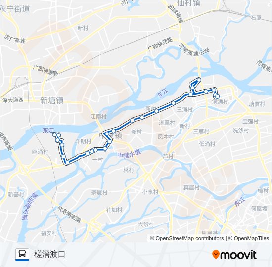 610路 bus Line Map