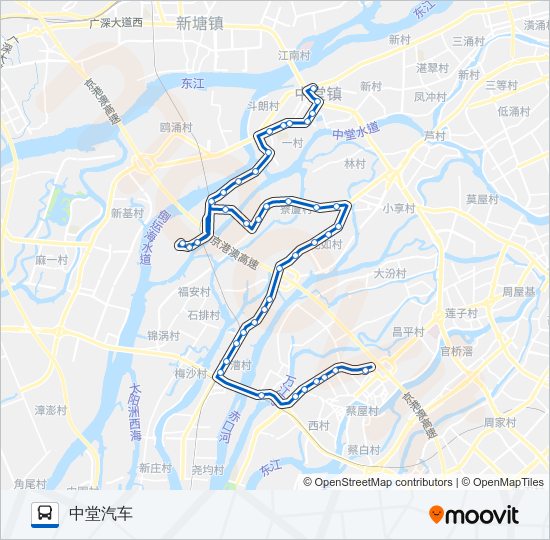 公交612路的线路图