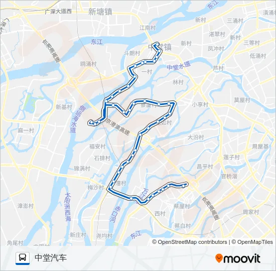 612路 Bus Line Map