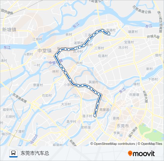 公交621路的线路图