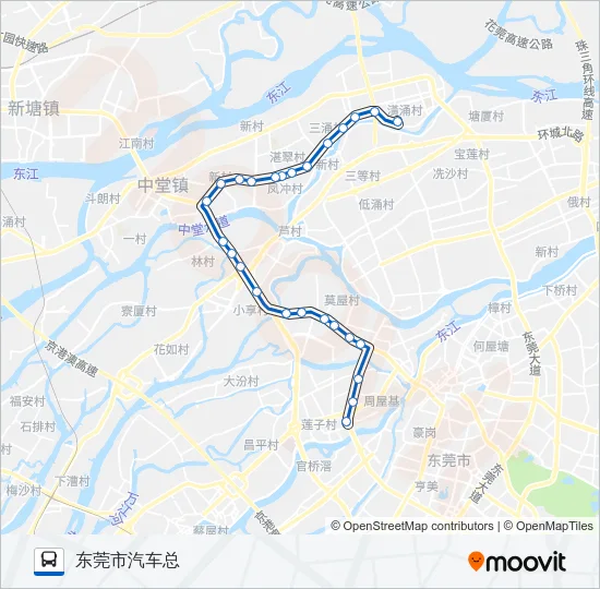 621路 Bus Line Map