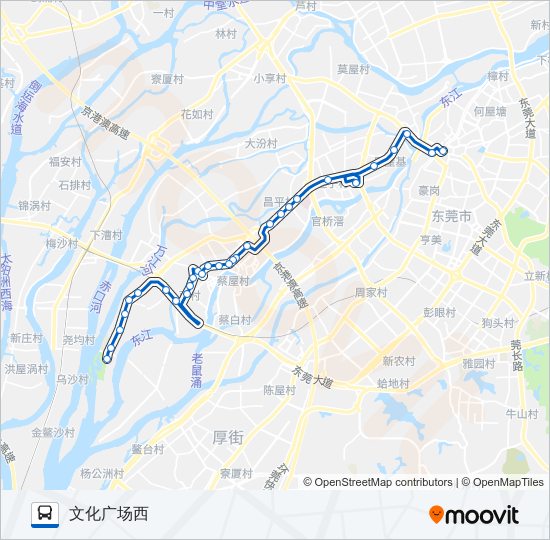 公交622路的线路图