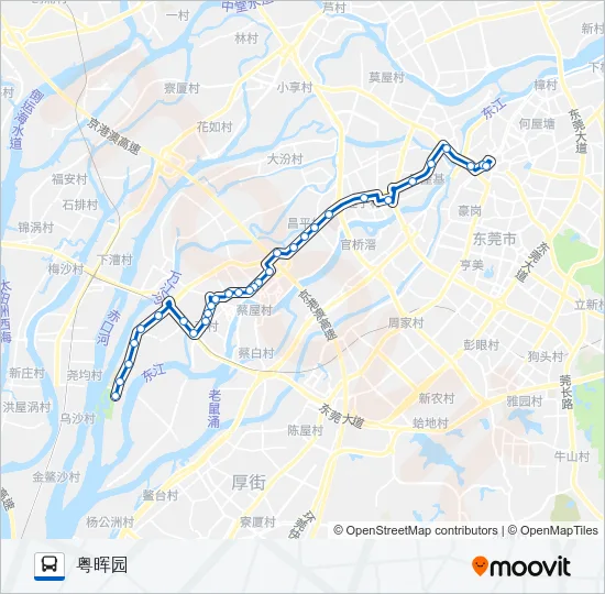 公交622路的线路图
